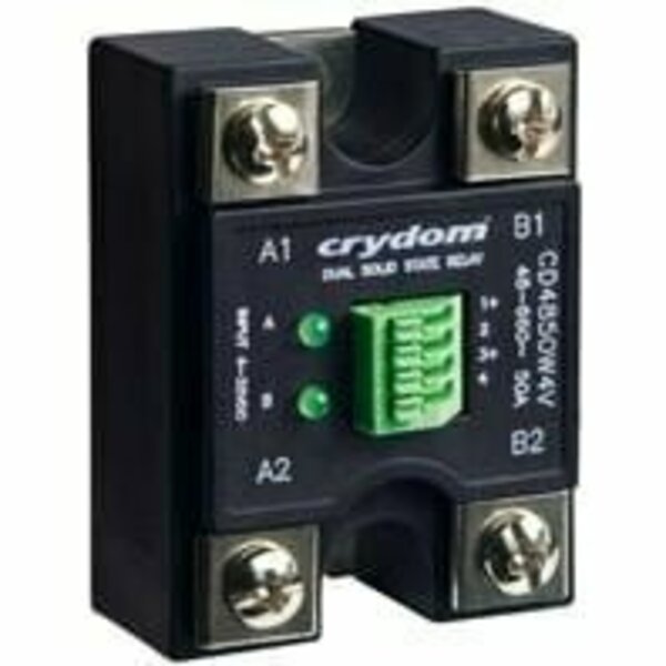 Crydom Solid State Relays - Industrial Mount 4-32Vdc 48-600Vac 50A 4Pin Spring Term CD4850W4VR